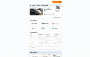 Sample autoDNA Vehicle History Report - thumbnail